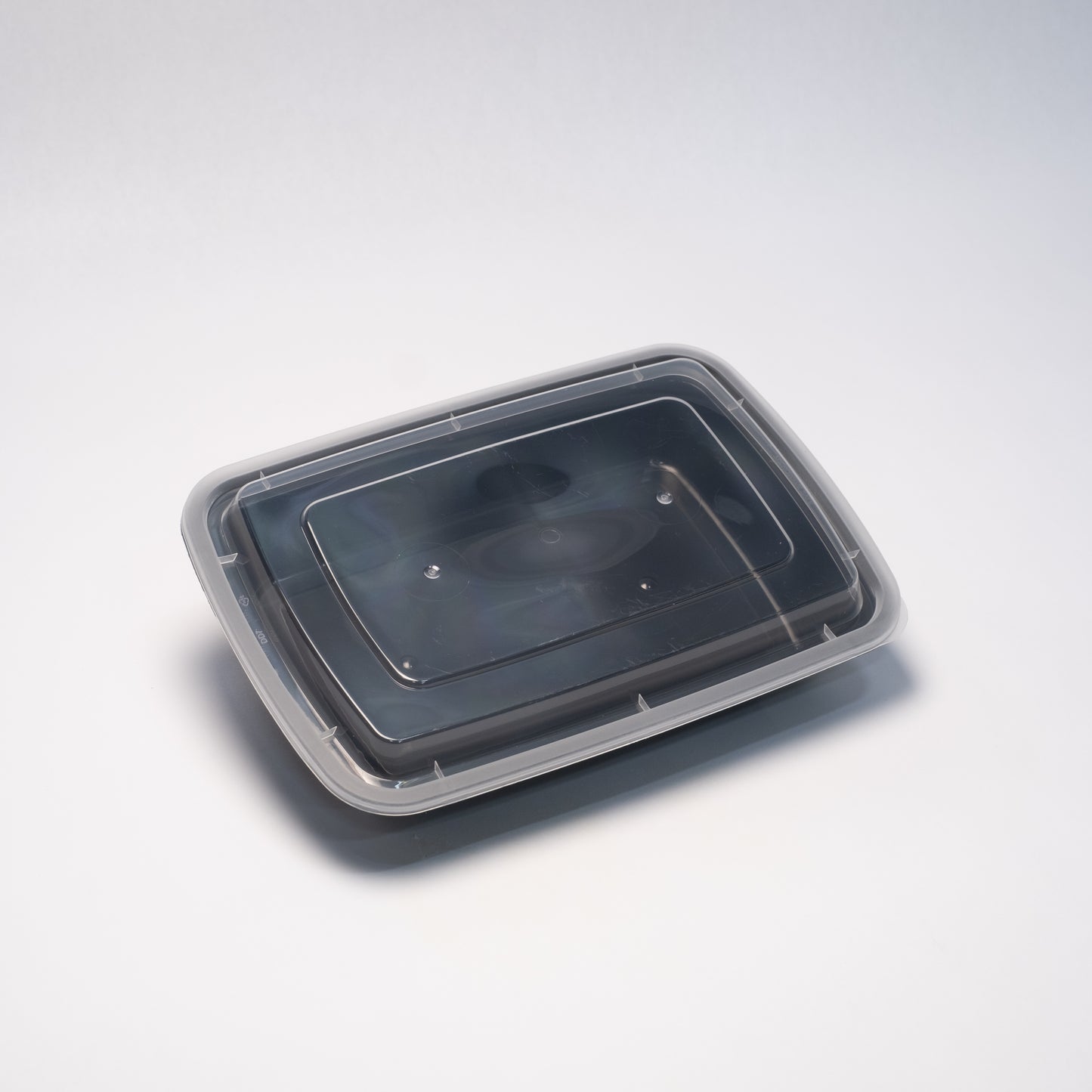 SK 068 B -8 inchx6 inch rectangular container with lids, Black