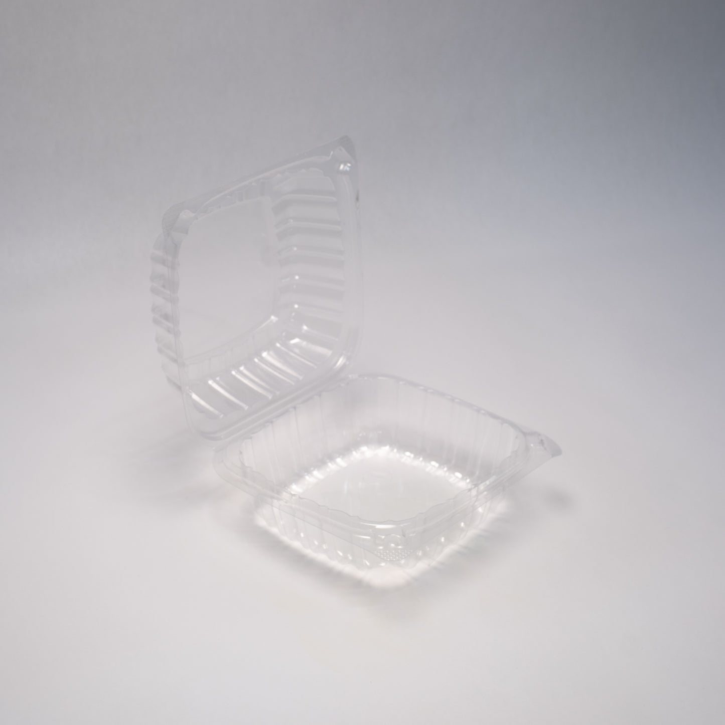 TZ J048 -11 1/2 inch x 5 7/8 inch x 1 1/2 inch single-compartment clear hinged container