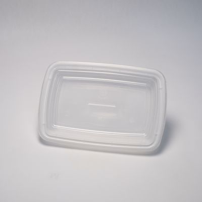 FH 68 W -8 inchx6 inch rectangular container with lids, White