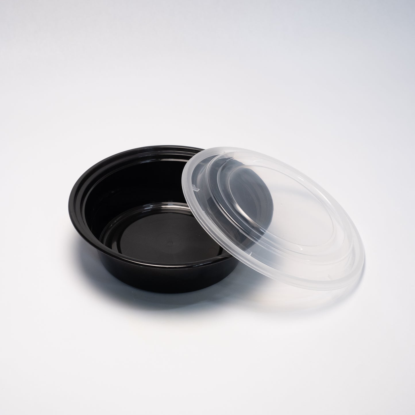 JN 29 B -7 inch round container with lids, Black