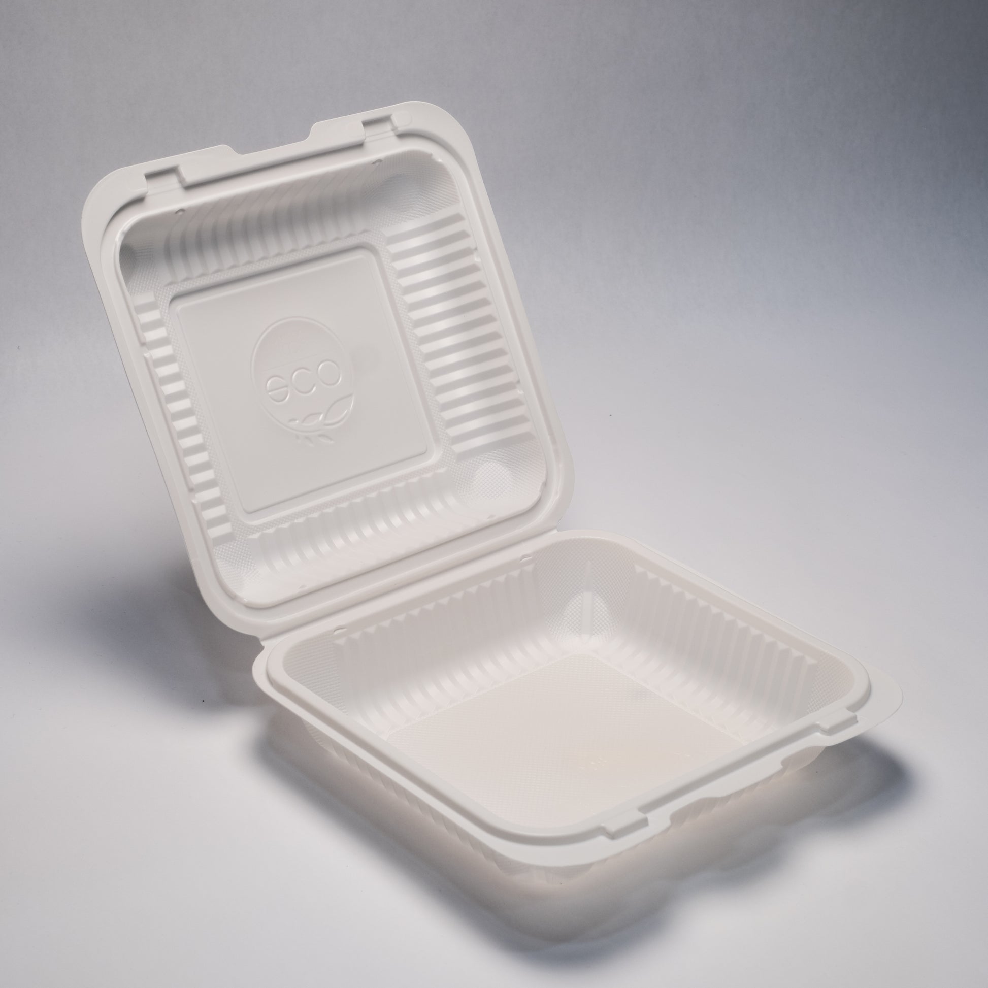 PP 801 -8 inchx8 inch single-compartment hinged container