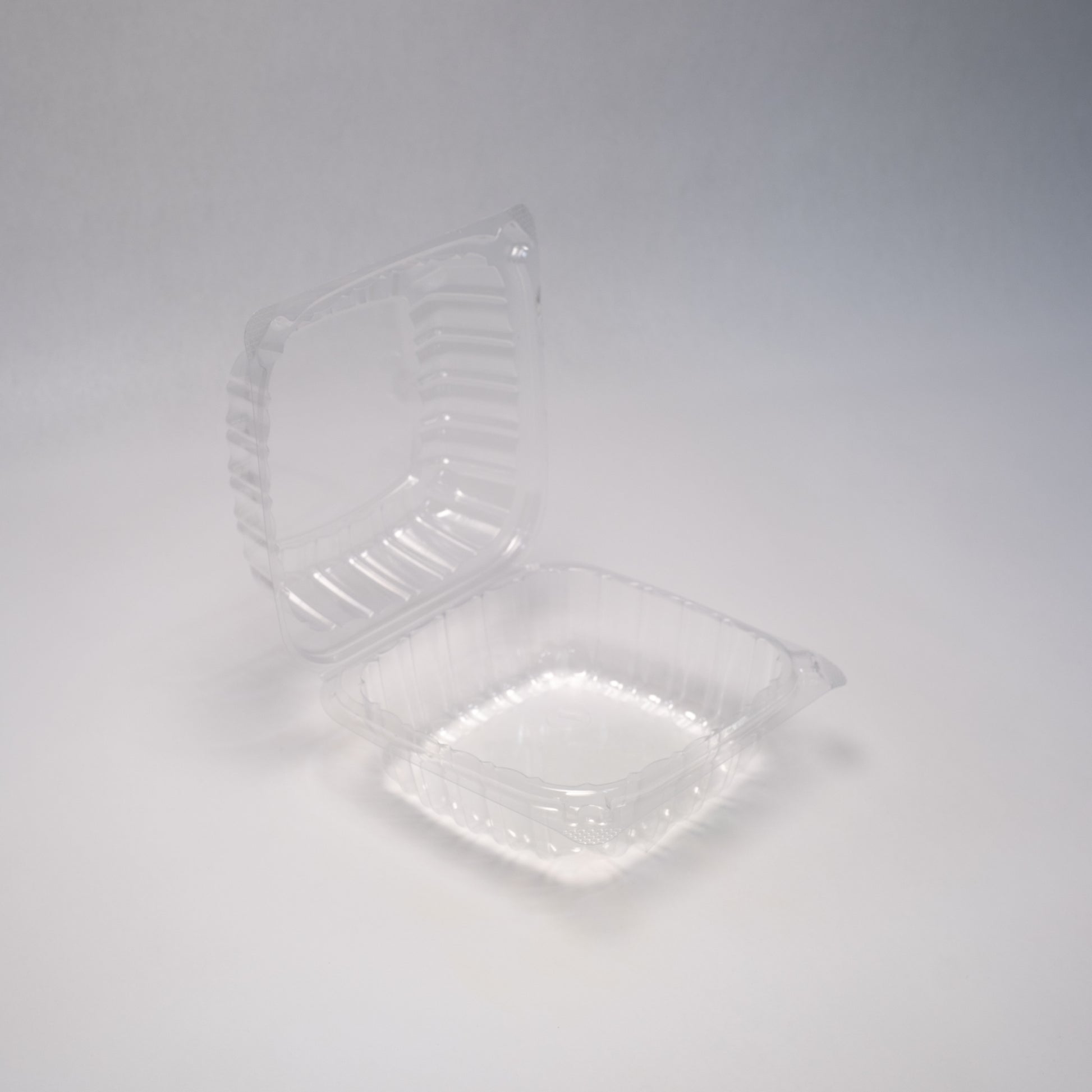 TZ J048 -11 1/2 inch x 5 7/8 inch x 1 1/2 inch single-compartment clear hinged container