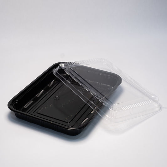 TZ 830 -10 1/2 inch x 7 7/8 inch x 1 3/8 inch sushi container